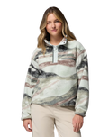 Helvetia™ II Printed Cropped Half Snap Fleece Jacket in Sedona Sage & Summits