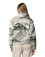 Helvetia™ II Printed Cropped Half Snap Fleece Jacket in Sedona Sage & Summits
