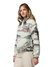 Helvetia™ II Printed Cropped Half Snap Fleece Jacket in Sedona Sage & Summits