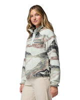 Helvetia™ II Printed Cropped Half Snap Fleece Jacket in Sedona Sage & Summits