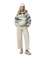 Helvetia™ II Printed Cropped Half Snap Fleece Jacket in Sedona Sage & Summits