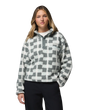 Helvetia™ II Printed Cropped Half Snap Fleece Jacket in Sedona Sage & Geostack