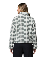 Helvetia™ II Printed Cropped Half Snap Fleece Jacket in Sedona Sage & Geostack