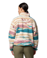 Helvetia™ II Printed Cropped Half Snap Fleece Jacket in River Blue Rogue Valley