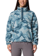 Helvetia™ II Printed Cropped Half Snap Fleece Jacket in Marine Light & Sunscape