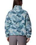 Helvetia™ II Printed Cropped Half Snap Fleece Jacket in Marine Light & Sunscape