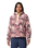 Helvetia™ II Printed Cropped Half Snap Fleece Jacket in Fig Pasteled Multi