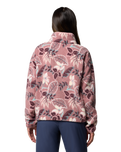 Helvetia™ II Printed Cropped Half Snap Fleece Jacket in Fig Pasteled Multi