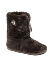 Marilyn Classic Faux Fur Slipper Boots in Dark Chocolate