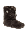 Marilyn Classic Faux Fur Slipper Boots in Dark Chocolate