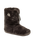 Marilyn Classic Faux Fur Slipper Boots in Dark Chocolate