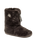 Marilyn Classic Faux Fur Slipper Boots in Dark Chocolate