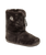 Marilyn Classic Faux Fur Slipper Boots in Dark Chocolate