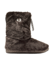 Marilyn Classic Faux Fur Slipper Boots in Dark Chocolate