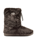 Marilyn Classic Faux Fur Slipper Boots in Dark Chocolate