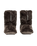 Marilyn Classic Faux Fur Slipper Boots in Dark Chocolate