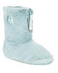 The Bedroom Athletics Womens Marilyn Classic Faux Fur Slipper Boots in Seafoam