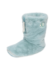 Marilyn Classic Faux Fur Slipper Boots in Seafoam