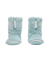 Marilyn Classic Faux Fur Slipper Boots in Seafoam