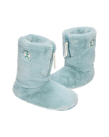 Marilyn Classic Faux Fur Slipper Boots in Seafoam