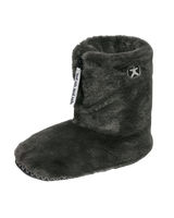Marilyn Classic Faux Fur Slipper Boots in Charcoal