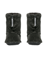 Marilyn Classic Faux Fur Slipper Boots in Charcoal
