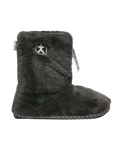 Marilyn Classic Faux Fur Slipper Boots in Charcoal
