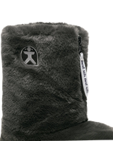 Marilyn Classic Faux Fur Slipper Boots in Charcoal