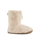 Monroe Faux Fur Slipper Boots in Cream & Moonrock