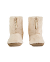 Monroe Faux Fur Slipper Boots in Cream & Moonrock