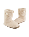 Monroe Faux Fur Slipper Boots in Cream & Moonrock