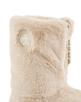 Monroe Faux Fur Slipper Boots in Cream & Moonrock