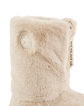 Monroe Faux Fur Slipper Boots in Cream & Moonrock