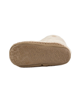 Monroe Faux Fur Slipper Boots in Cream & Moonrock