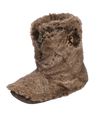 Cole Luxury Faux Fur Slipper Boots in Jackal