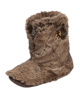 Cole Luxury Faux Fur Slipper Boots in Jackal