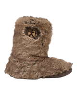 Cole Luxury Faux Fur Slipper Boots in Jackal