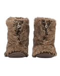 Cole Luxury Faux Fur Slipper Boots in Jackal