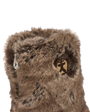 Cole Luxury Faux Fur Slipper Boots in Jackal