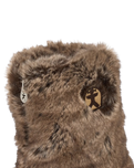 Cole Luxury Faux Fur Slipper Boots in Jackal