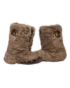 Cole Luxury Faux Fur Slipper Boots in Jackal