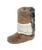 Florence Longer Length Luxury Faux Fur Slipper Boots in Patchwork Sable