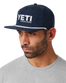 The Yeti Mens Yeti Coolers Mid Pro Flat Brim Rope Cap in Navy