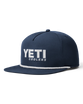 The Yeti Mens Yeti Coolers Mid Pro Flat Brim Rope Cap in Navy