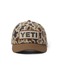 Woven Flat Brim Snapback Cap in Camo