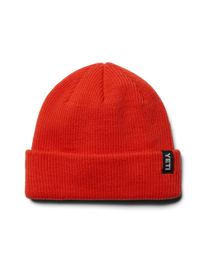 Badge Beanie in Orange