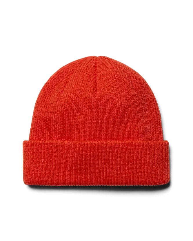 Badge Beanie in Orange