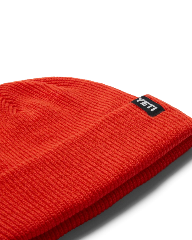 Badge Beanie in Orange