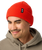Badge Beanie in Orange
