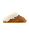 Margot Double Faced Sheepskin Mule Slippers in Chestnut